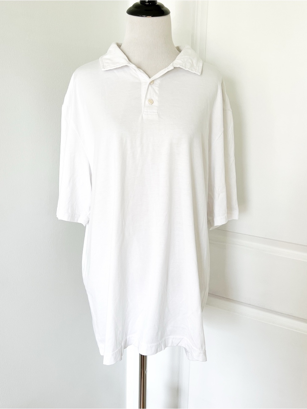 AYR Men's White Soft Short Sleeve Polo Shirt - XL